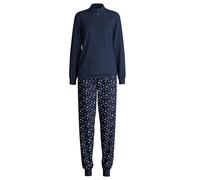 CALIDA Pigiama da Donna con Polsini, Peacoat Blue, 48-50