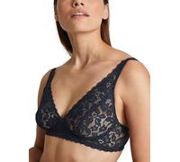 CALIDA Pizzo Naturale Confortevole Reggiseno, Semi-Velato, Blu Scuro, 2B Donna