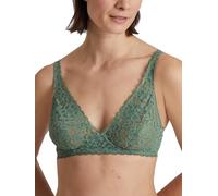 CALIDA Pizzo Naturale Confortevole Reggiseno, Semi-Velato, Laurel Green, 3C Donna