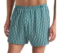 CALIDA Prints Boxer a Pantaloncino, Aquamarine, 52-54 Uomo
