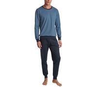 CALIDA Relax Essentials Set di Pigiama, Coronet Blue, 46-48 Uomo