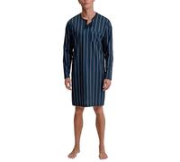 Calida Relax Imprint Maglia Lunga da Notte, Blu (Insignia Blue), Taglia Unica Uomo