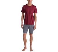 CALIDA Relax Imprint Set di Pigiama, Rosso-Mars Red, 52-54 Uomo