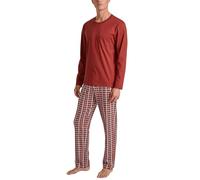 CALIDA Relax Imprint Set di Pigiama, Rosso ocra, 58-60 Uomo