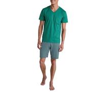 CALIDA Relax Imprint Set di Pigiama, Verde Pond, 60 Uomo