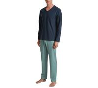 CALIDA Relax Imprint Set di Pigiama, Zaffiro Scuro, 58-60 Uomo