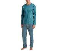CALIDA Relax Streamline - Pigiama Corto da Uomo, 100% Cotone, Tempesta Blu, 46-48