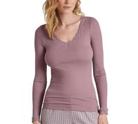 CALIDA Richesse Lace T-Shirt, Mirtillo, 46-48 Donna