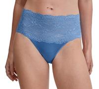 Calida Sensual Secrets - Slip da Donna, a Vita Alta, in Pizzo Trasparente, Riviera Blue, 48-50