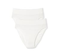 CALIDA Slip da Donna Elastici, Bianchi, 40-42 (Confezione da 2), Bianco
