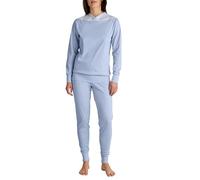 CALIDA Soulmate - Pigiama da Donna, 100% Cotone, Harmony Blue, 44-46