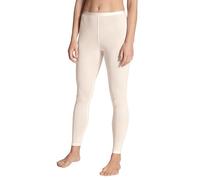 CALIDA True Confidence Leggings da Donna, in Lana Vergine e Seta, a Costine Sottili, termoregolanti e neutralizzanti Gli odori, Light Ivory, 42-44
