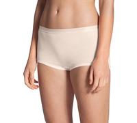 CALIDA True Confidence Panty, Pantaloni da Donna a Vita Alta, in Lana Seta, a Costine Sottili, termoregolanti e neutralizzanti Gli odori, Light Ivory, 36-38