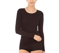 CALIDA True Confidence Top a Maniche Lunghe Canottiera, Oscurante, Nero, 48-50 Donna