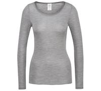 CALIDA True Confidence Top a Maniche Lunghe Canottiera, Oscurante, Platino melé, 54-56 Donna
