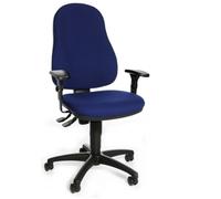 CALIFORNIA 60 - Sedia Home Office Blu tessuto
