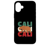 California Bear Cali Surf Bear Retro Surf Vintage anni '70 80 Custodia per iPhone 16 Plus
