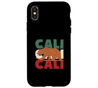California Bear Cali Surf Bear Retro Surf Vintage anni '70 80 Custodia per iPhone X/XS