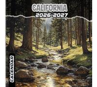 California Calendar 2026-2027: 18 Month Planner To Keep You On Track from Sep 2026 to Dec 2027,Square 8.5 x 8.5 Inches Gift For Organizing & Planning