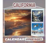 California Calendar 2026-2027: 18 Month Planner To Keep You On Track from Sep 2026 to Dec 2027,Square 8.5 x 8.5 Inches Gift For Organizing & Planning