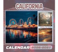 California Calendar 2026-2027: 18 Month Planner To Keep You On Track from Sep 2026 to Dec 2027,Square 8.5 x 8.5 Inches Gift For Organizing & Planning