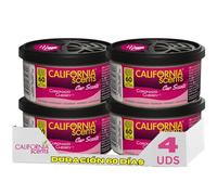 California Car Scents CCS-446TR Deodorante Mirtillo, Viola, Confezione da 4 Pezzi