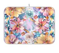 California Condor Fiore Floreale Riutilizzabile Stendino Mat 18x24 Rettangolo Grande Scolapiatti Mat Decorativo Home Decor Essentials