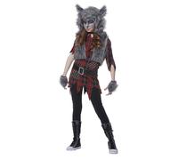 California Costume Lupo Mannaro Favola Animale Bambina Halloween 00609