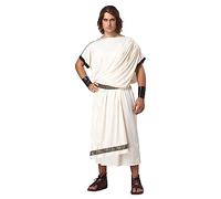 California Costumes 1126 Deluxe Classic Toga greco/romano adulto, tinta unita, bianco, taglia unica