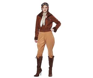 California Costumes Amelia Earhart - Costume da aviatore da donna