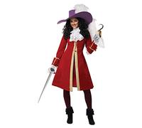 California Costumes, Capitan Hook, adulto grande, rosso/bianco