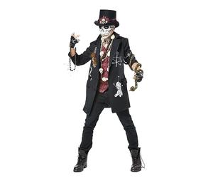 California Costumes CCC-8120-129 Plus Voodoo Dude Costume da uomo standard nero, taglia unica