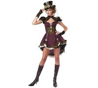 CALIFORNIA COSTUMES Costume Steampunk bordeaux donna - M