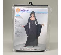CALIFORNIA COSTUMES Donna Deluxe Cappuccio Vestaglia SZ-M (8-10) Nero 01338