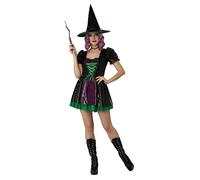 California Costumes, Donna Nero Shimmer Witch, nero/viola, Small