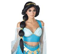 California Costumes Parrucca da donna orientale principessa del deserto, colore: nero e oro, 10 inches