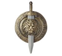 California Costumes Scudo E Spada Da Gladiatore 12" Accessori Costume Gold