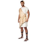 California Costumes Uomo Plus Size God Toga Greco, Panna/Oro