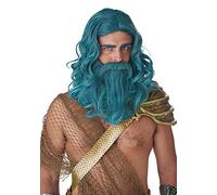California Costumes Wig And Beard Ocean King Set Standard