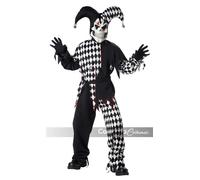 California Costumi Evil Teschio Giullare Spaventosa Bambini Halloween 00217