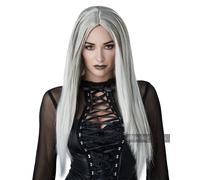California Costumi Gotico Matriarch Grigio Parrucca Lunga Adulto Halloween 70879