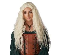 California Costumi Rinascimento Maiden Parrucca Bionda Halloween 7020-047