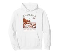 California: Dove Le Scogliere Respirano e Le Maree Restano Felpa con Cappuccio