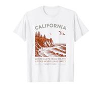 California: Dove Le Scogliere Respirano e Le Maree Restano Maglietta