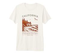 California: Dove Le Scogliere Respirano e Le Maree Restano Maglietta Premium
