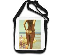 California Girls Beach Style Photo Art Borsa a tracolla bianca, bianco, Taglia unica