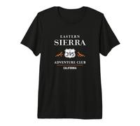 California Highway 395 Eastern Sierra Escursionismo Adventure Club Maglietta Premium