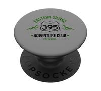 California Highway 395 Eastern Sierra Escursionismo Adventure Club PopSockets PopGrip Adesivo