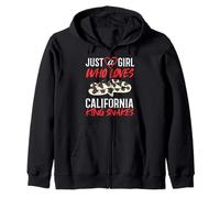 California King Snake Funny California Animals Felpa con Cappuccio
