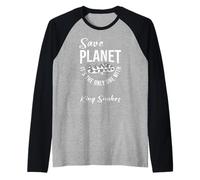 California King Snake Funny California Animals Maglia con Maniche Raglan
